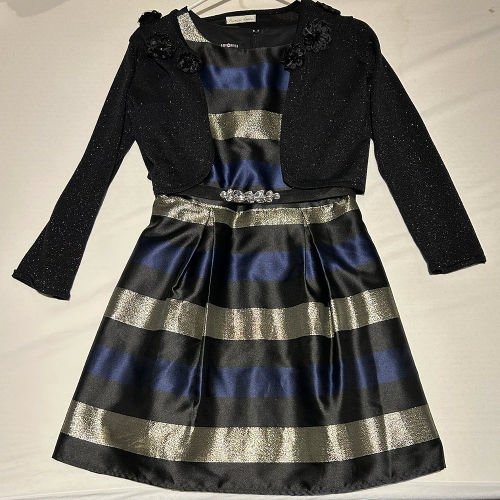 Girl's Party Dress + Cardigan + Belt